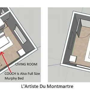 Artiste Du Montmartre Apartment Paris
